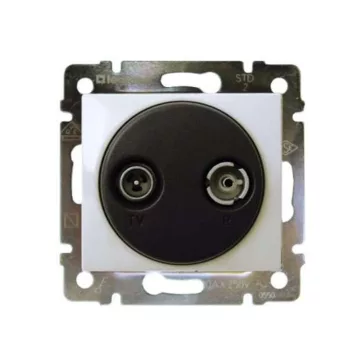   Legrand Valena TV-RD antenna-csatlakozóaljzat átmenő, fehér, 774434