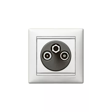   Legrand Valena TV-RD-SAT antenna-csatlakozóaljzat végzáró, 1,5dB fehér, 774435