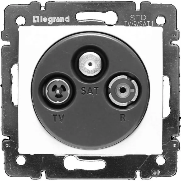 Legrand Valena TV-RD-SAT antenna-csatlakozóaljzat átmenő 14 dB, fehér, 774437 Legrand Valena TV-RD-SAT antenna-csatlakozóaljzat átmenő 14 dB, fehér, 774437