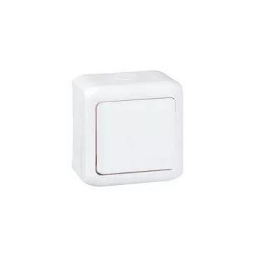   Legrand Forix IP44 falon kívüli egypólusú nyomó 6A - 250V~ fehér, 782364
