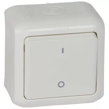   Legrand Forix IP44 falon kívüli kétpólusú kapcsoló 10AX - 250V~ fehér, 782366