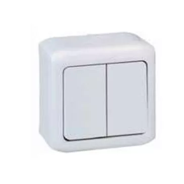   Legrand Forix IP44 falon kívüli csillárkapcsoló 10AX - 250V~ szürke, 782382