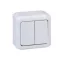 Legrand Forix IP44 falon kívüli csillárkapcsoló 10AX - 250V~ szürke, 782382