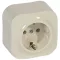 Legrand Forix IP20 falon kívüli 2P+F földelt csatlakozóaljzat, 16A , biztonsági zsalu nélkül, b