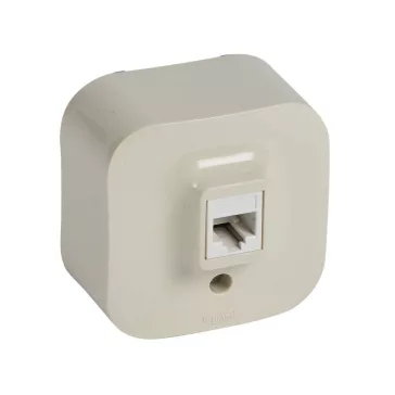   Legrand Forix IP20 falon kívüli 1x RJ11 telefon-csatlakozóaljzat bézs, 782444