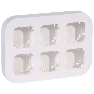 Legrand Forix IP20 falon kívüli 6-os munkaállomás, vízszintesen/függőlegesen felszerelhető, feh