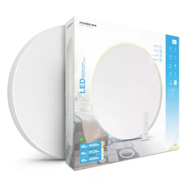   Modee LED fali/mennyezeti lámpatest távirányítóval DIM falonkívüli 2x 48W 170-265V AC A-B202