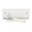 ORNO Sarokba illeszthető asztali elosztó, MINI 1db 230V-os dugaljal,+2 USB töltő, ezüst, SCHUKO