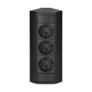 ORNO Sarokba illeszthető asztali elosztó, MINI, 3db 230V-os dugaljal, szürke/ezüst, SCHUKO, max