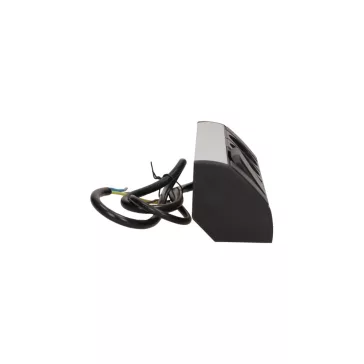 ORNO Sarokba illeszthető asztali elosztó, MINI, 2db 230V-os dugaljal+ kapcsoló, ezüst/fekete, S