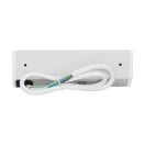 ORNO Sarokba illeszthető asztali elosztó, MINI, 2db 230V-os dugaljal+ 2xUSB töltő, fehér/ezüst,