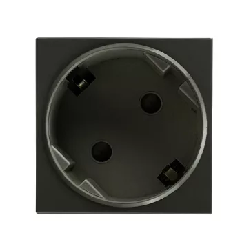   Átlós beépíthető SCHUKO dugalj, 3680W, 223V, SCHUKO, fekete, 3680W, 230V, OR-GM-9010 elosztóhoz