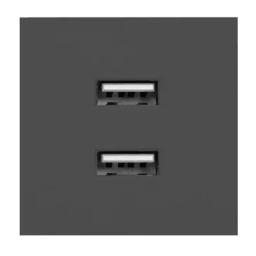   Beépíthető USB dugalj, 2-es, NOEN, fekete, OR-GM-9010 elosztóhoz