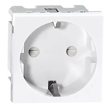   Beépíthető dugalj, SCHUKO, fehér, 3680W, 230V, OR-GM-9010 elosztóhoz