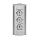 ORNO Asztalba süllyeszthető elosztó irodai, 2db 230V-os dugaljal, 2x USB töltő (A+C típusú, 2,4