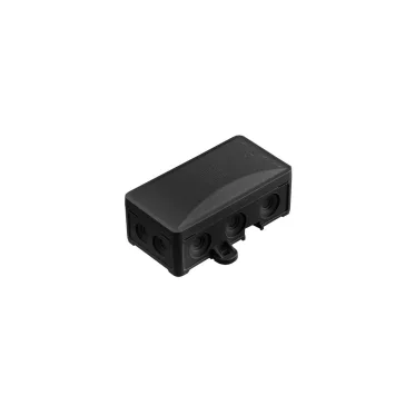 Pawbol falon kívüli rugalmas kötődoboz UV-álló fekete 10 bevezetéssel 72x95x40mm IP54,  A_0063 
