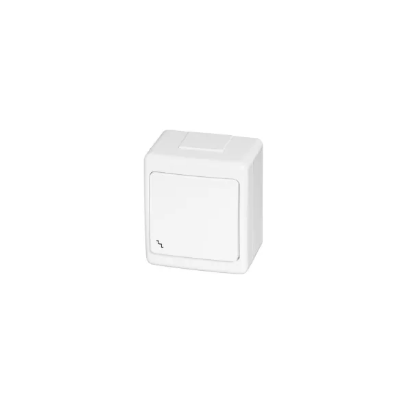 Pawbol Fehér váltókapcsoló kültéri vízmentes IP44, D_3110WS Pawbol Fehér váltókapcsoló kültéri vízmentes IP44, D_3110WS