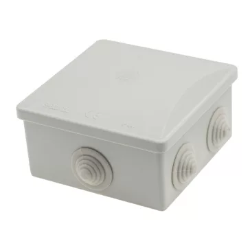 Pawbol falon kívüli kötődoboz 6 lépcsős átvezetővel 80x80x40mm IP44,  Pawbol S-BOX_036