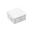 Pawbol falon kívüli kötődoboz 6 lépcsős átvezetővel fehér 80x80x40mm IP44,  Pawbol S-BOX_036B