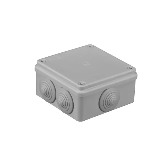 Pawbol falon kívüli kötődoboz 6 lépcsős átvezetővel 100x100x50mm IP65, Pawbol S-BOX_106 Pawbol falon kívüli kötődoboz 6 lépcsős átvezetővel 100x100x50mm IP65, Pawbol S-BOX_106