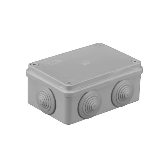 Pawbol falon kívüli kötődoboz 6 lépcsős átvezetővel 120x80x50mm IP65, Pawbol S-BOX_206 Pawbol falon kívüli kötődoboz 6 lépcsős átvezetővel 120x80x50mm IP65, Pawbol S-BOX_206