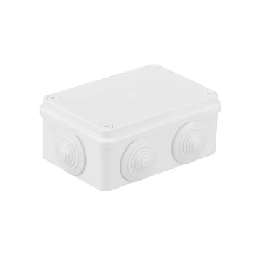 Pawbol falon kívüli kötődoboz 6 lépcsős átvezetővel fehér 120x80x50mm IP65,  Pawbol S-BOX_206B