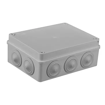 Pawbol falon kívüli kötődoboz 10 lépcsős átvezetővel 190x140x70mm IP65,  Pawbol S-BOX_406