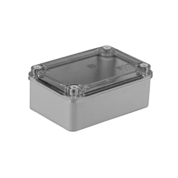 Pawbol falon kívüli kötődoboz sima oldalfalú átlátszó fedél 120x80x50mm IP65, Pawbol S-BOX_216-