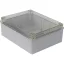 Pawbol falon kívüli kötődoboz sima oldalfalú átlátszó fedéllel 240x190x90mm IP65, Pawbol S-BOX_