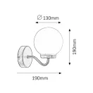 Rábalux 1302 Togo fürdőszobai lámpa, D19cm Rábalux 1302 Togo fürdőszobai lámpa, D19cm