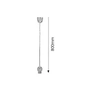 Rábalux 1331 Fix függeszték, E27 foglalattal, L80cm Rábalux 1331 Fix függeszték, E27 foglalattal, L80cm