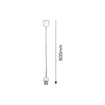 Rábalux 1332 Fix függeszték, E27 foglalattal, L80cm