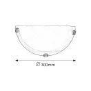 Rábalux 3001 Alabastro fali lámpa, D30cm