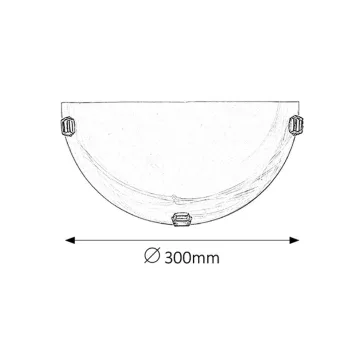 Rábalux 3002 Alabastro fali lámpa, D30cm