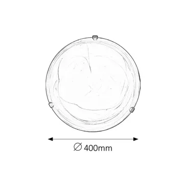 Rábalux 3353 Alabastro mennyezeti lámpa, D40cm