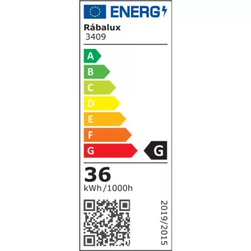   Rábalux Oscar, mennyezeti lámpa, LED 36W, 53x53, fehér, króm, 3409