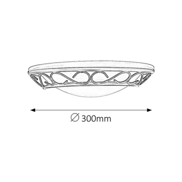 Rábalux 3721 Athen fali lámpa, D30cm