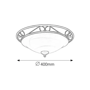 Rábalux 3722 Athen mennyezeti lámpa, D37cm
