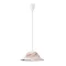 Rábalux 3954 Alabastro függeszték, D42cm, fehér rolly