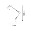 Rábalux 4214 Arno íróasztali lámpa, satus, H70cm Rábalux 4214 Arno íróasztali lámpa, satus, H70cm