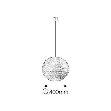 Rábalux 4898 Rice rizslámpa függeszték, D40cm