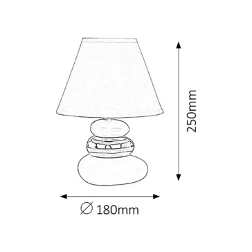 Rábalux 4948 Salem asztali kerámialámpa, E14 1x40W