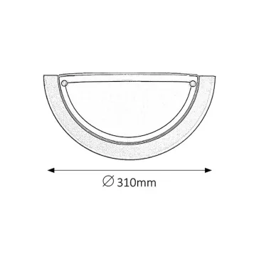 Rábalux 5163 Ufo fali lámpa, D30cm