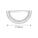 Rábalux 5407 Ufo fali lámpa, D30cm