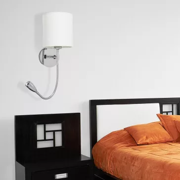 Rábalux 6529 Larkin, elegáns króm olvasó falilámpa