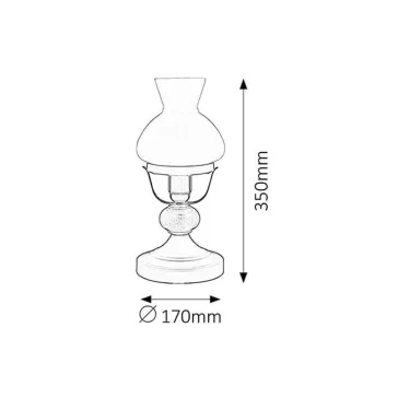 Rábalux 7072 Petronel asztali lámpa, H33,5cm