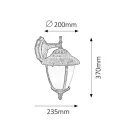 Rábalux 8510 Manhattan kültéri fali lámpa E27 60W IP54 antik arany Rábalux 8510 Manhattan kültéri fali lámpa E27 60W IP54 antik arany