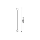Rábalux 9919 Fehér fix függeszték, L50cm