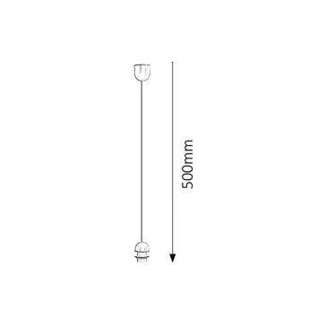 Rábalux 9919 Fehér fix függeszték, L50cm