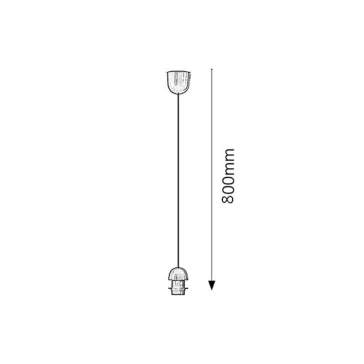 Rábalux 9920 Bronz fix függeszték, L50cm
